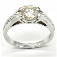 $1500 Silver Certified Moissanite ( Round 8 & 1.5