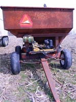 gravity wagon w/hyd power unit, wood divider