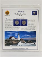 Maine State Quarters & Postal Comm