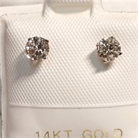 $2000 14K  Diamond(0.5Ct,I2-I3,H-I) Earrings