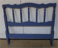 Blue Painted Twin Size Headboard