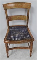 Cane seat early chair