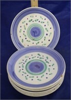 Set of 6 Italian Plates (6pc) as is-chipped
