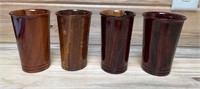 Lot of 4 Vaso Madera Wooden Cups