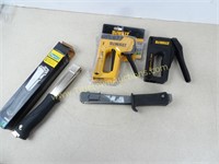Lot of 4 Staplers that are either Jammed or