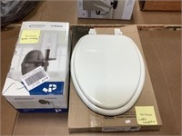 Toilet Seat White, Wall Sconce Missing Globe