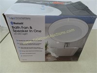 Home NetWerks Bath Fan And Speaker With LED Light