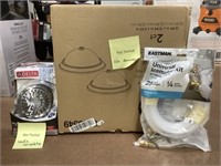 2 Ceiling Fixtures No Globes, Ice Maker Kit