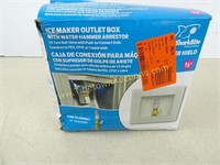 Ice Maker Outlet Box With Hammer Arrestor