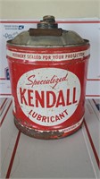 5 gallon Kendall petroleum can