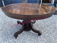 Antique round oak table circa 1900