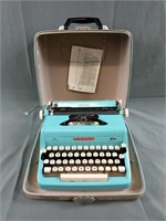 Vintage Royal Typewriter Light Blue
