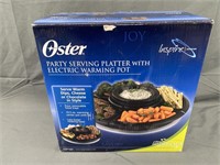 Oster Party Serving Platter with Warming Pot