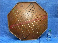 Old hand painted Chinese checkers game board