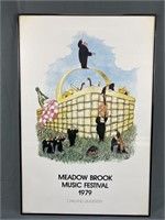 Framed Meadow Brook Music Festival Poster