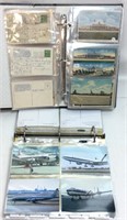 (2)VTG.  AIRPLANES & AIRPORTS POSTCARD ALBUMS