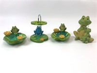 Frog Themed Soap & Toothbrush Bathroom Set