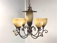 Chandelier Bronze Color Light Fixture