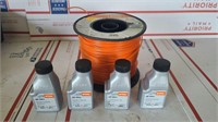 Stihl trimmer line and 2-cycle oil