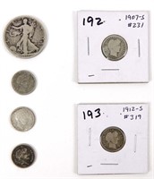 1917-s [OBV] W. L. Half & 5 Barber Dimes