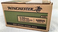 (200) Winchester 5.56 M855 Green Tip