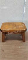 Custom built solid wood stool, 10 x 15 x 10