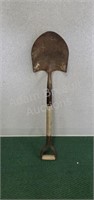 Vintage wooden handled landscape Spade shovel