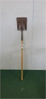 Ames Eagle wood-handled flat nose shovel, made in
