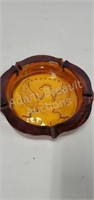 Vintage heavy duty amber glass American Eagle 10