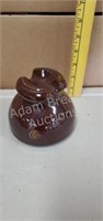 Vintage Ohio Brass Glazed Brown Porcelain