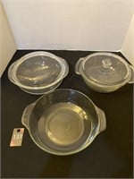 Casserole Dishes with 2 Lids