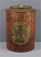 Early Tiger Chewing Tobacco Tin, 5 Pound