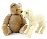 Steiff Bear and Lamb Stuffed Animals