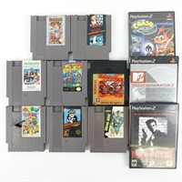 (7) NES & (3) PS2 Games!