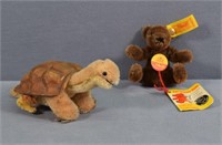 Steiff Turtle & Miniature Bear