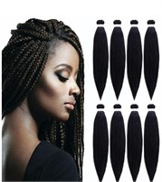 New 8 Pack Pre Stretched hair extensions for