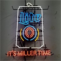 Miller Lite Neon Sign - "It's Miller Time"