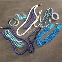 Blue& Turquoise Themed Fashion Jewelry