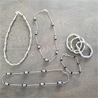 (3) Necklaces and (4) Bracelets