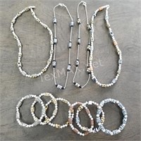 (4) Necklaces and (6) Bracelets