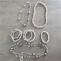 Animal Print Necklace and Bracelets