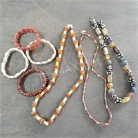 Stone Bracelets and (3) Necklaces