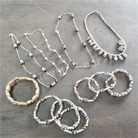 (4) Necklaces and (7) Bracelets