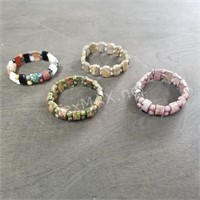 (4) Polished Rock Bracelets