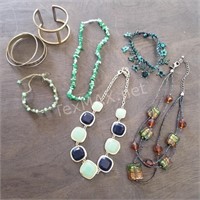 Green Fashion Necklaces