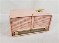 1957 Rca Victor Pink Radio W/ Cig. Lighter R9xl-1f