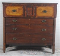 Southern Bonnet Chest w/ Birch Inlay Attr, S.C.