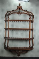 Chinese Chippendale Hanging Wall Shelf