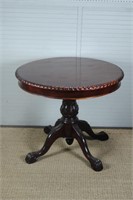 Mahogany Side Table With Gadroon Edge