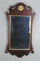 Chippendale Style Mirror w/ Gilt Shell